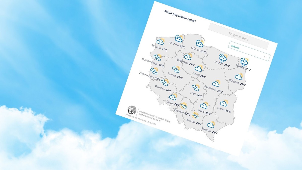 Ufff, jak gorąco! W weekend nawet 35 st. C na zachodzie Polski