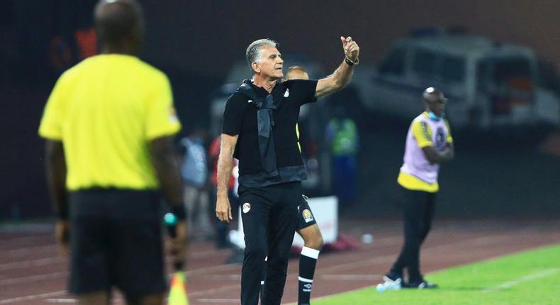 Le coach égyptien Carlos Queiroz a reçu un carton rouge lors de la demi-finale face au Cameroun