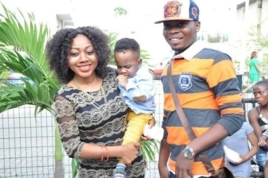 Olamide with girlfriend, Ade and son, Maximiliano 