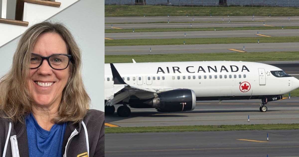 An Air Canada passenger who went viral with a story about vomit on a
