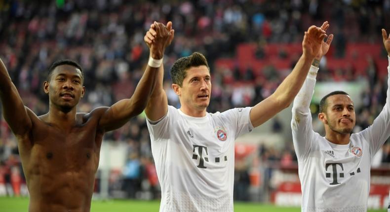 Defender David Alaba (L) and midfielder Thiago Alcantara (R) are both stalling over contract extensions at Bayern Munich.