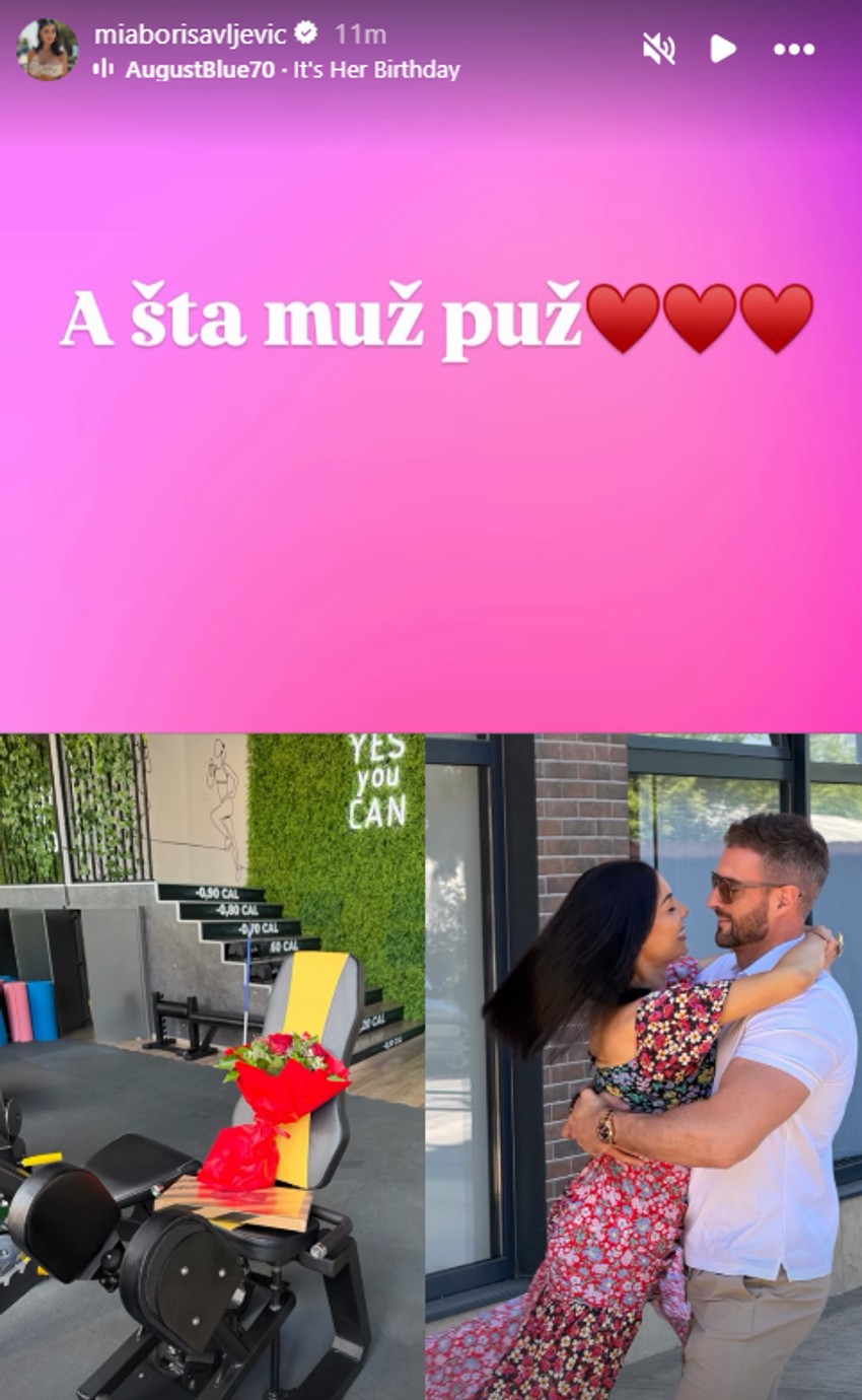 Mia Borisavljević se pohvalila poklonom od muža