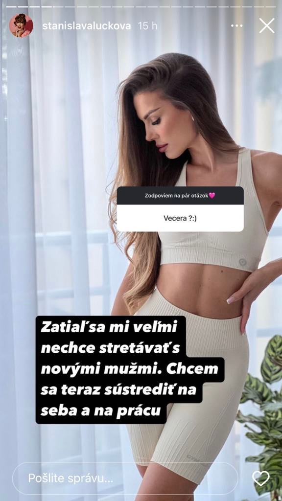 Stanka odpovedala po rozchode na zvedavé otázky.
