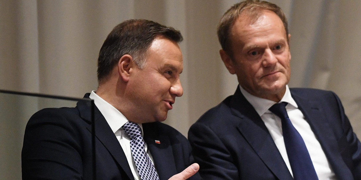 Andrzej Duda i Donald Tusk