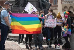 LGBT protest Andrzej Duda