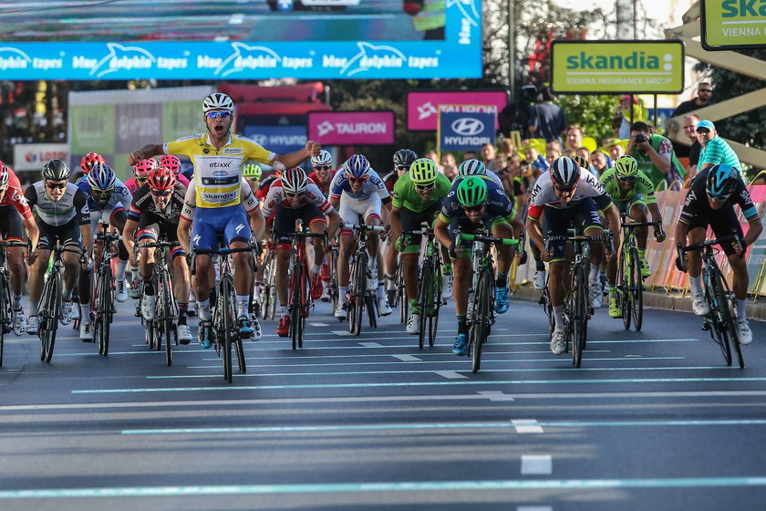 Michał Kwiatkowski zaliczył groźny upadek na trasie Tour de Pologne