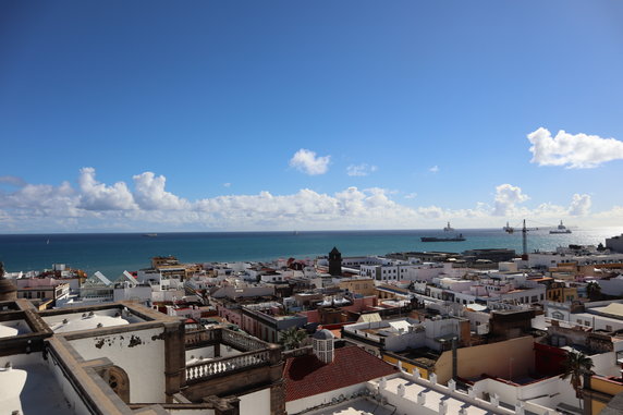 Widok z Katedry św. Anny w Las Palmas, Gran Canaria