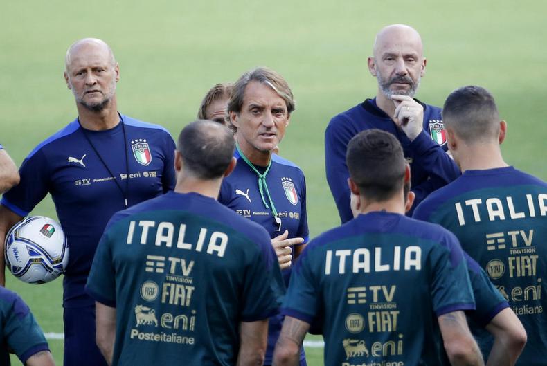 El seleccionador de Italia, Roberto Mancini.