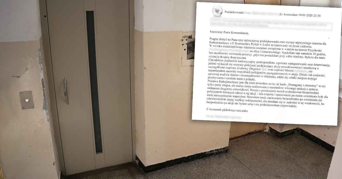Łódź. Kobieta zatrzaśnięta w windzie, w przychodni. "Ponad 10 godzin w pułapce"