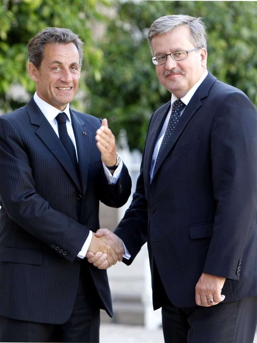 Komorowski bez żony u Sarkozy'ego