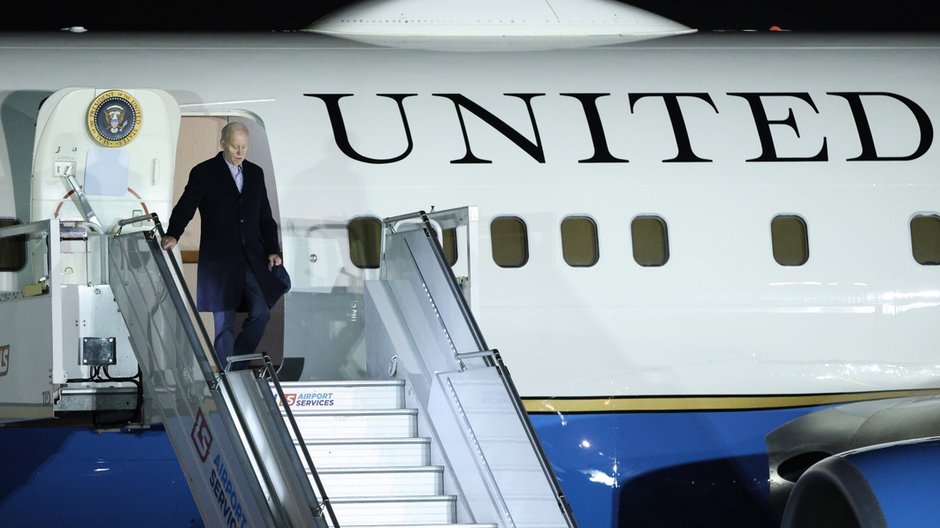 Joe Biden przyleciał do Warszawy na pokładzie samolotu Air Force One