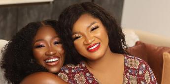 Omotola Jalade felicitates with her daughter [Bellanaija]