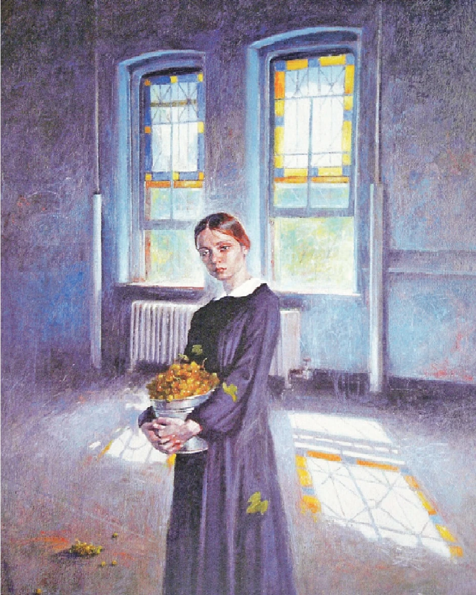 Vasilije Dolovački Plavi prostor, 2019. ulje/platno 80x60