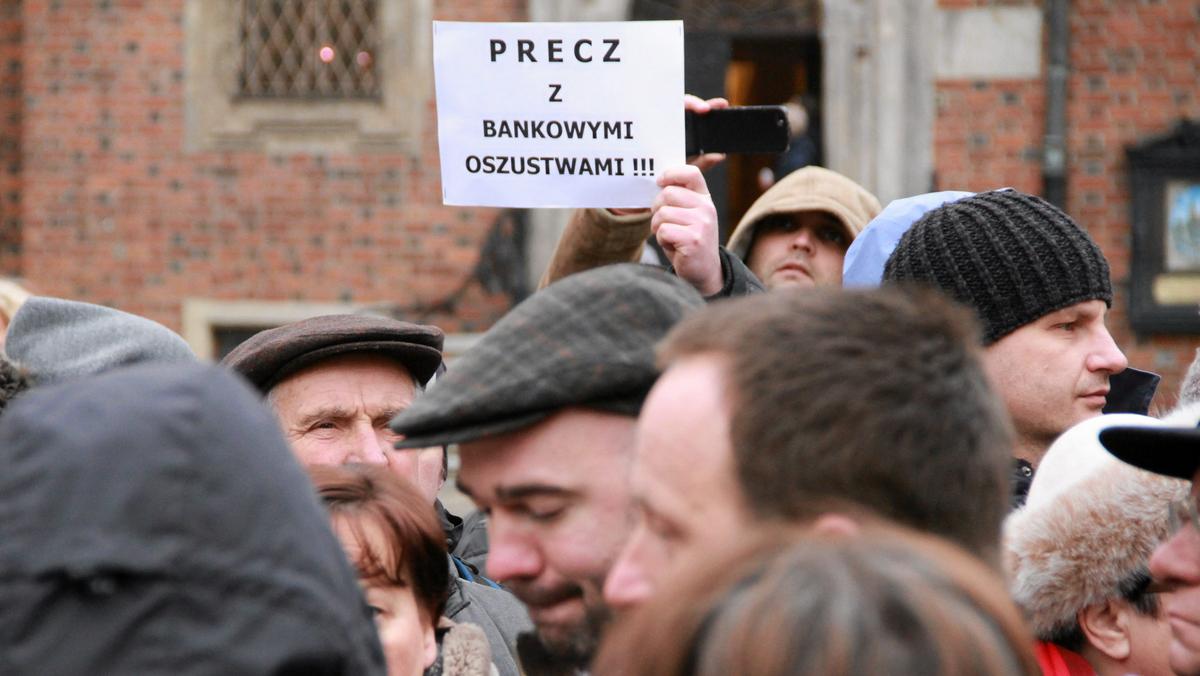 Wrocław, 2015 r. Protest frankowiczów