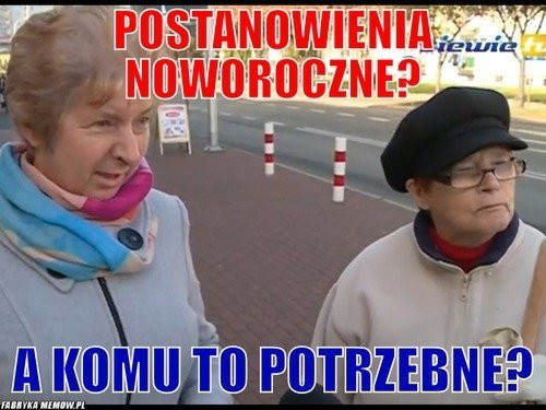 Postanowienia noworoczne oczami internautów