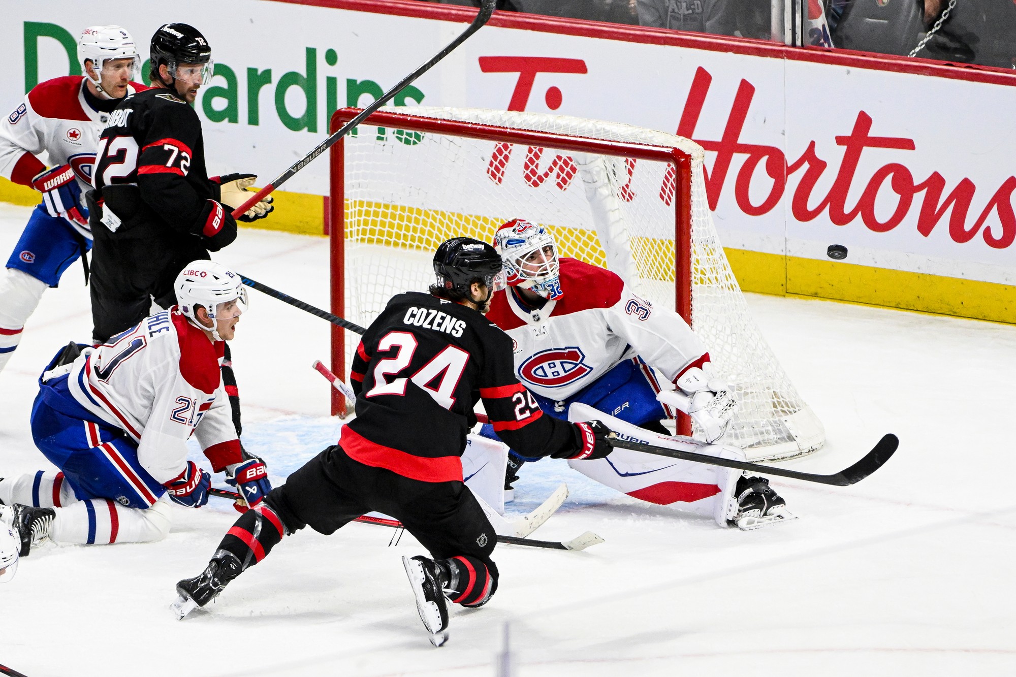 Zápas NHL: Ottawa Senators - Montreal Canadiens. 
