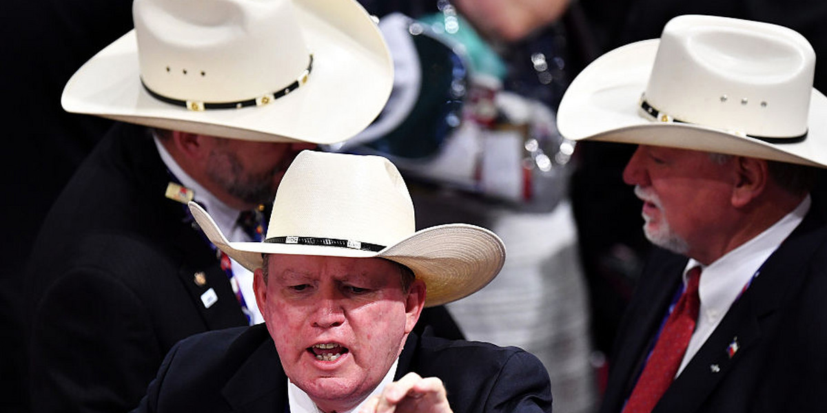 Delegates from Texas at the 2016 Republican National Convention.