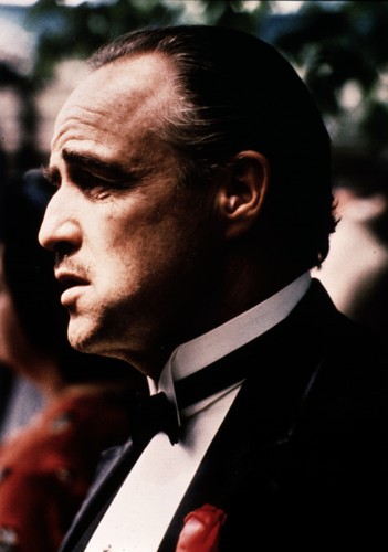 Marlon Brando w filmie 'Ojciec chrzestny'