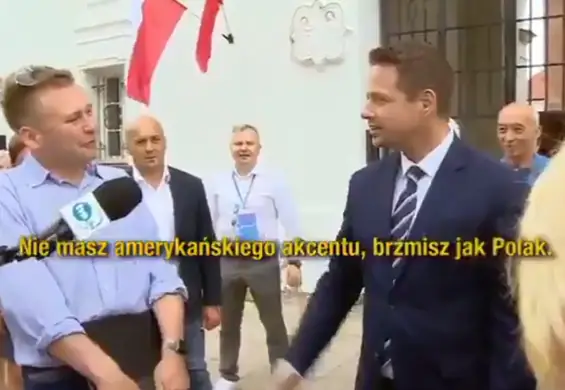 Trzaskowski zaczepiony przez "Amerykanina" na Podlasiu. Kontratak był bezlitosny