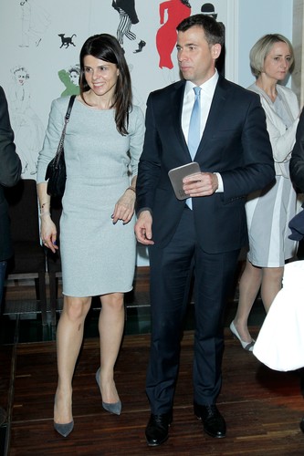 Anna i Wojciech Olejniczak na premierze filmu 'Cud historii'