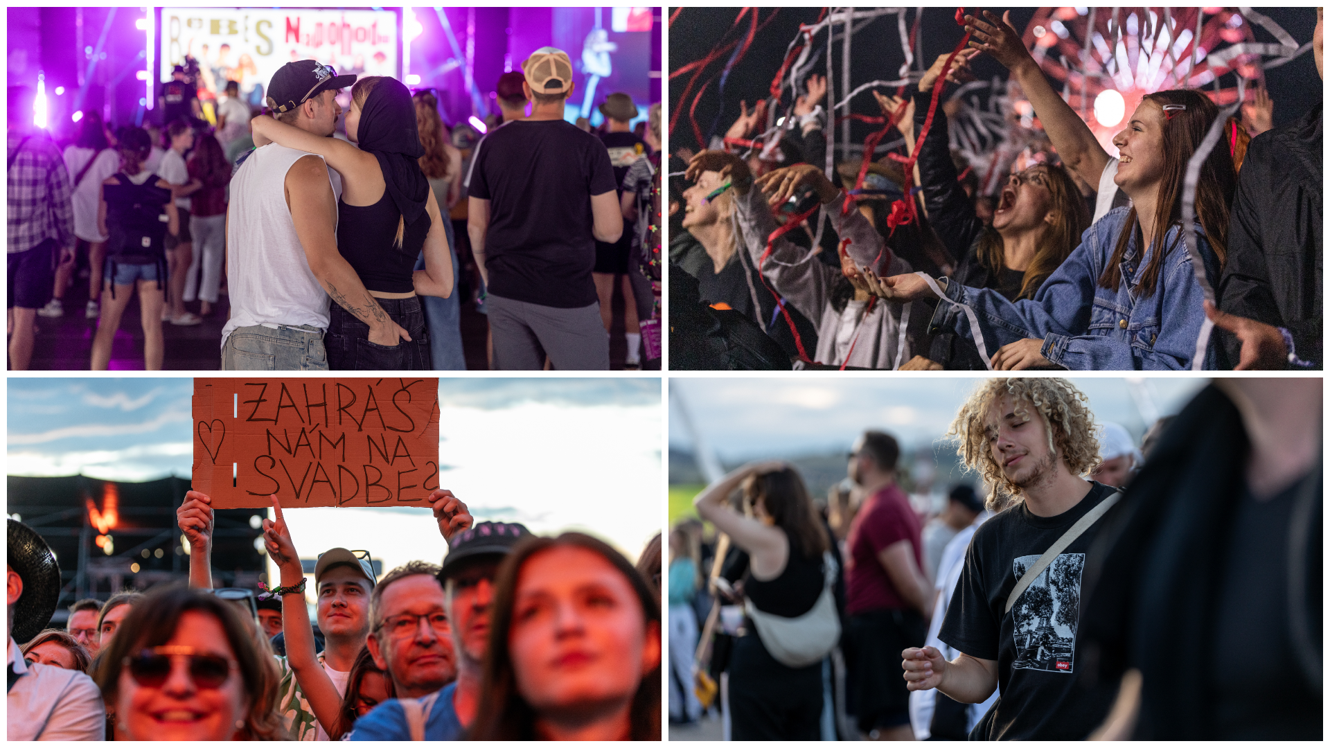 Koláž z festivalu Pohoda 2025
