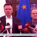 Hołownia jak Tusk. TVP Info znów stosuje kontrowersyjny trick w spocie reklamowym