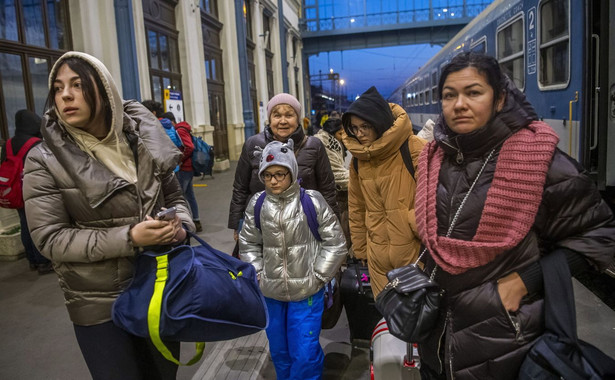 Uchodźcy z Ukrainy przybywają do Budapesztu