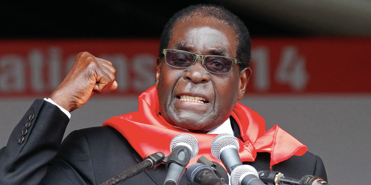 Robert Mugabe has been sacked from his role as leader of ruling party Zanu-PF