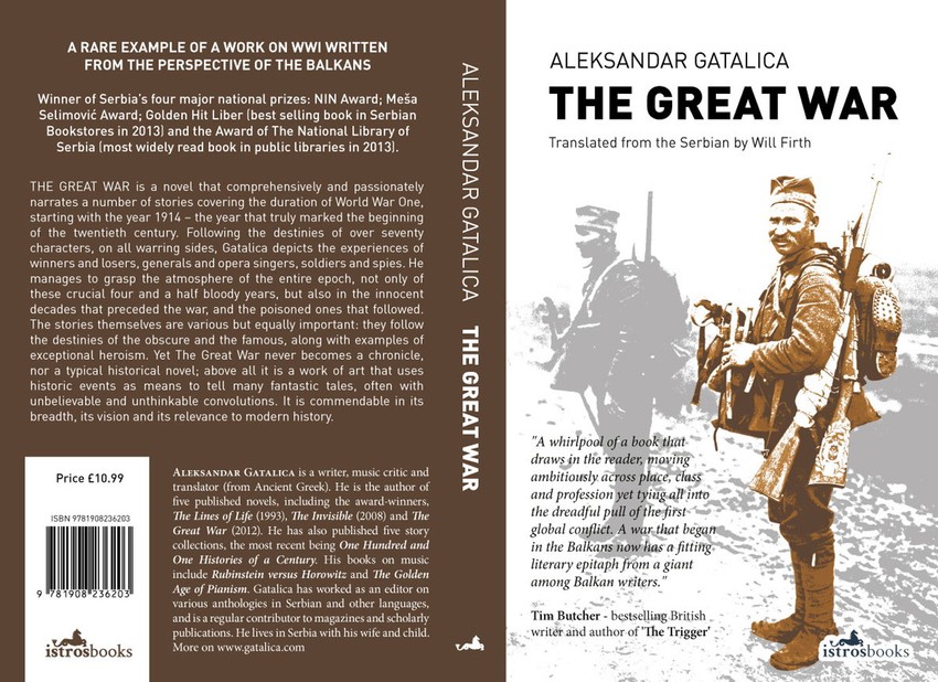 Korice engleskog izdanja "Velikog rata" Aleksandra Gatalice