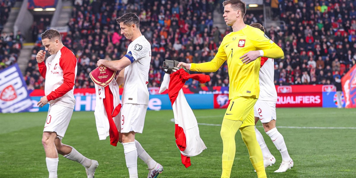 Piotr Zieliński, Robert Lewandowski i Wojciech Szczęsny. 