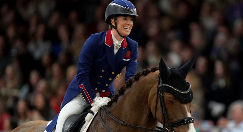 Charlotte Dujardin competing at the London International Horse Show in 2023.Bradley Collyer - PA Images/Getty Images