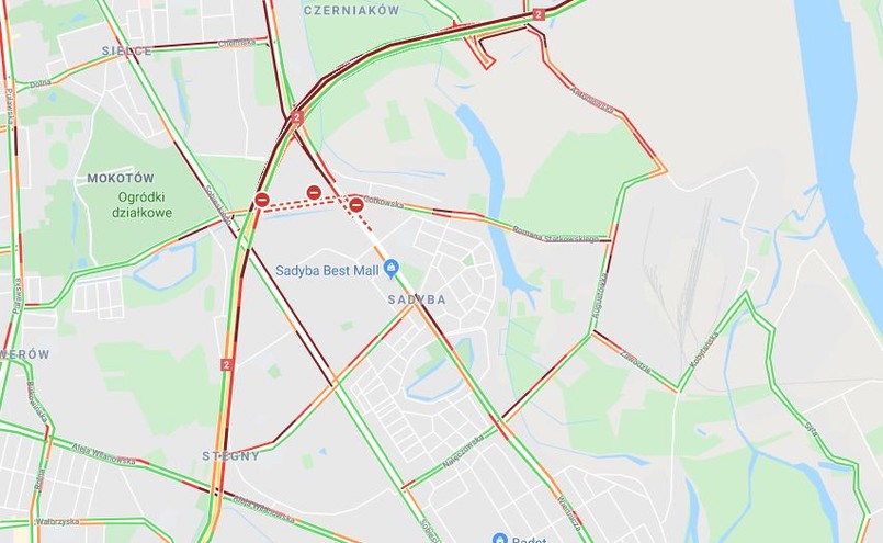 Utrudnienia w ruchu w okolicach awarii