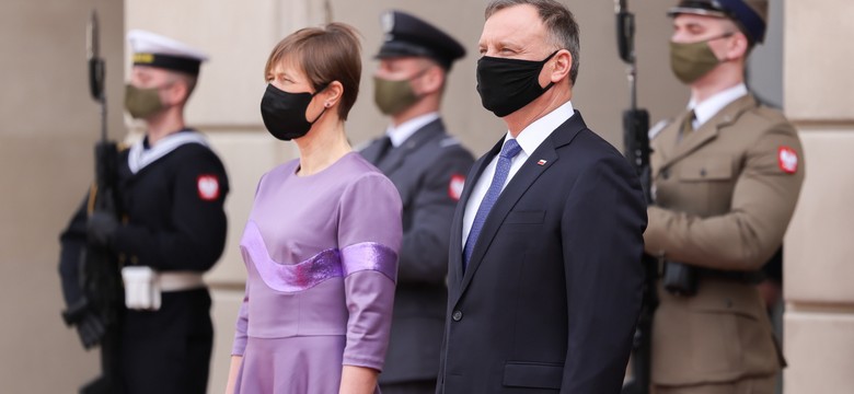 Andrzej Duda spotkał się z prezydent Estonii. Tematami bezpieczeństwo militarne i energetyczne