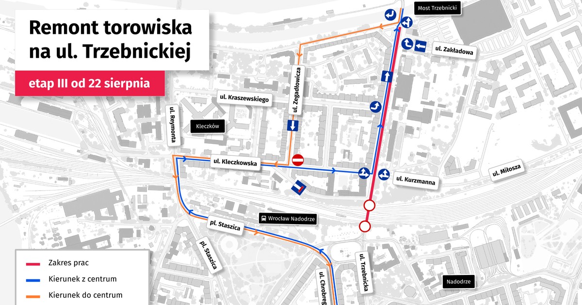 Nie będzie przejazdu pod wiaduktem na Trzebnickiej