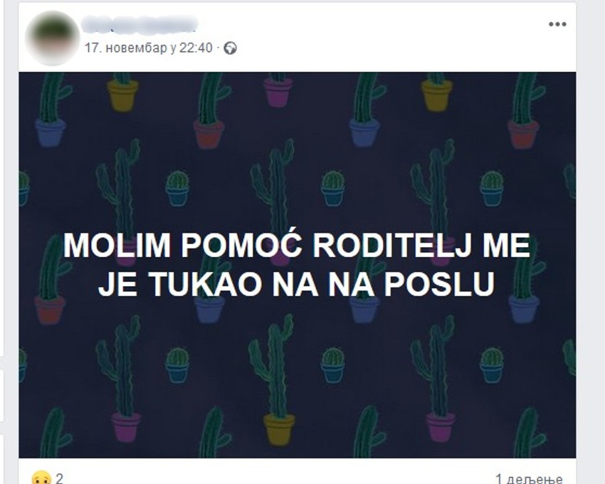 Jedna od molbi vaspitačice