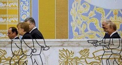 Drugie życie obrad w Mińsku. Internet niczego nie przegapił