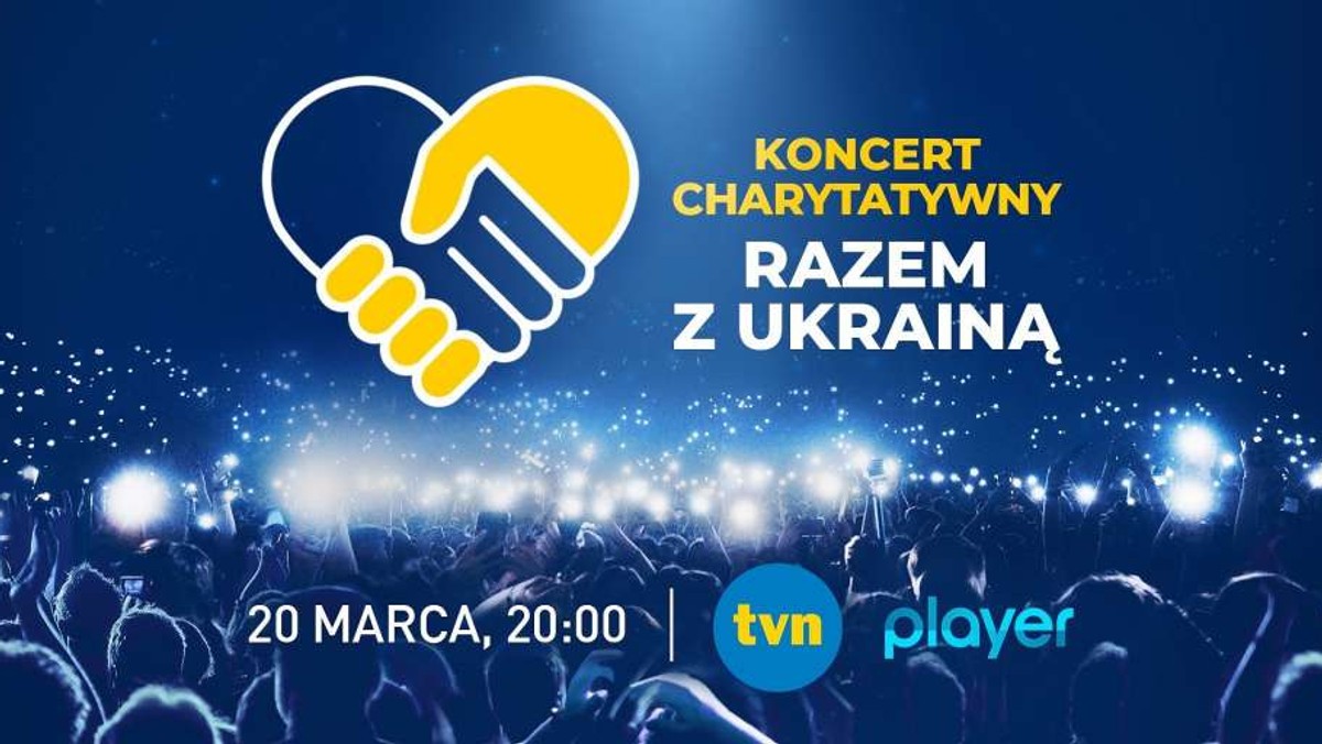 "Razem z Ukrainą". Charytatywny koncert TVN już dzisiaj