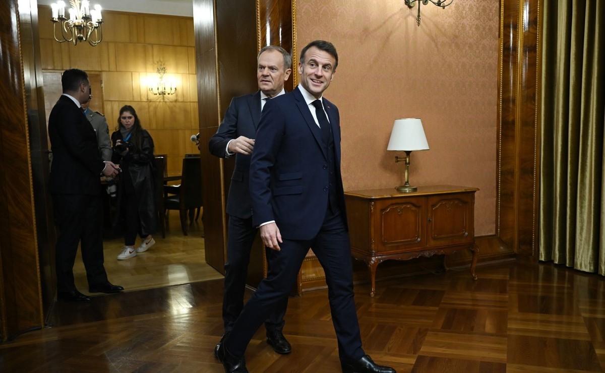 Donald Tusk, Emmanuel Macron
