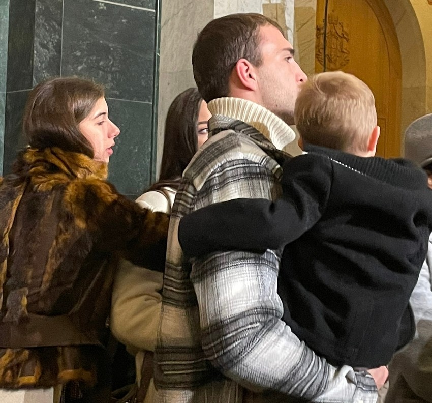 Ceca sa porodicom u Hramu Svetog Save