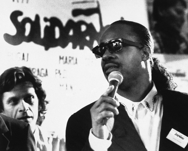 Stevie Wonder w sztabie wyborczym Solidarności