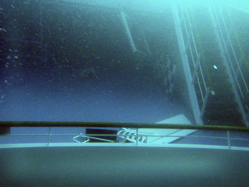 Podwodne zdjęcia wraku Concordii