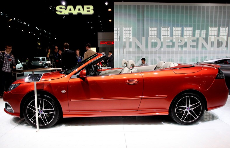 Saab 9-3 na międzynarodowych pokazach New York International Auto Show w Nowym Jorku. (1) Fot. Jin Lee/Bloomberg