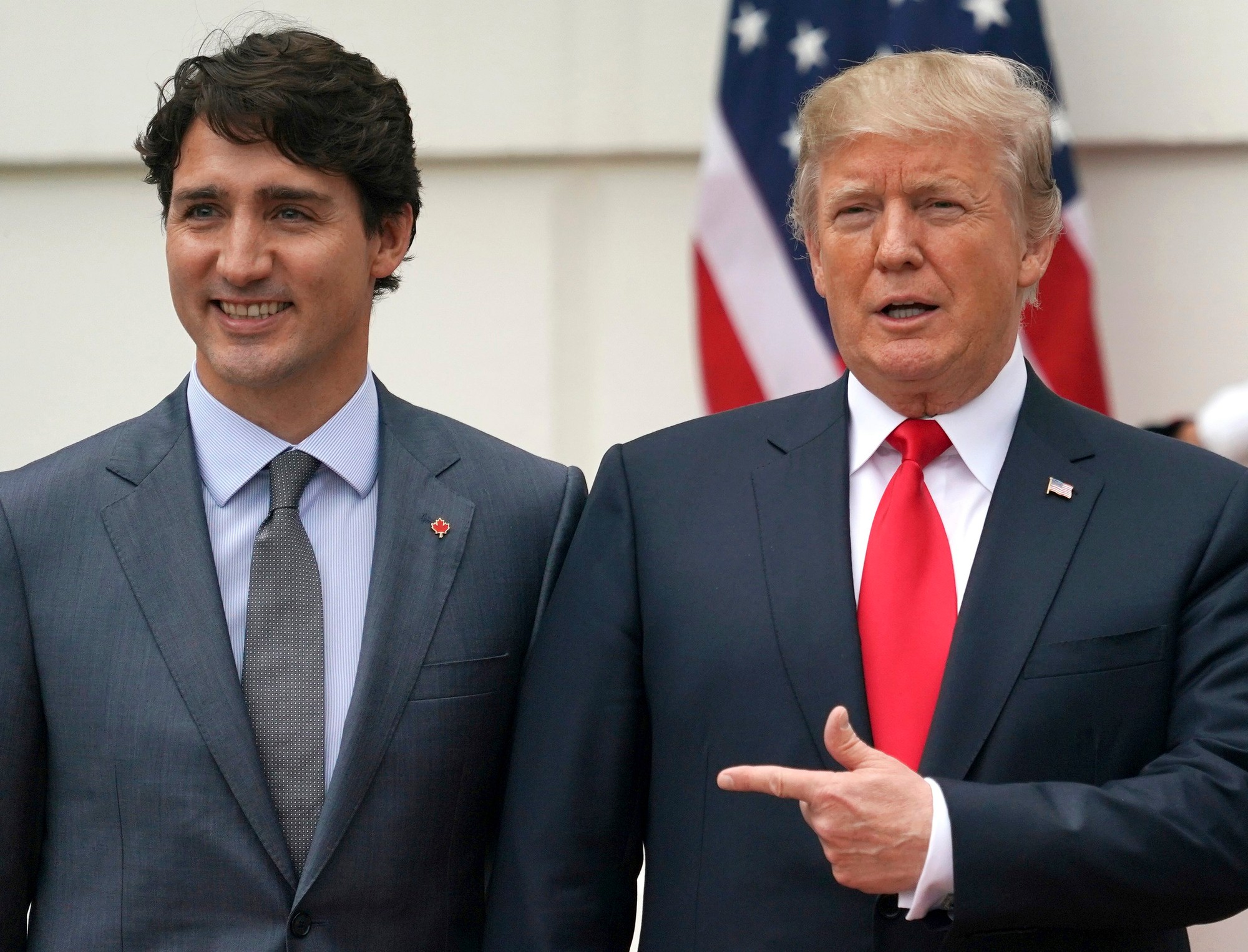 Donald Trump a Justin Trudeau.
