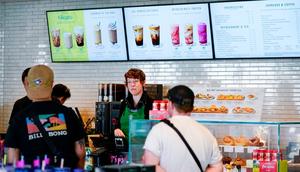 Look at all those options on that menu — and those colors! Starbucks, you're out of control!Lindsey Wasson/AP