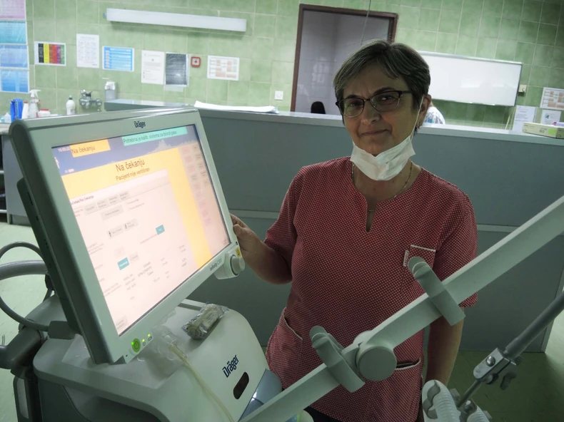 Dragica radi na intenzivnoj nezi Opšte bolnice Užice