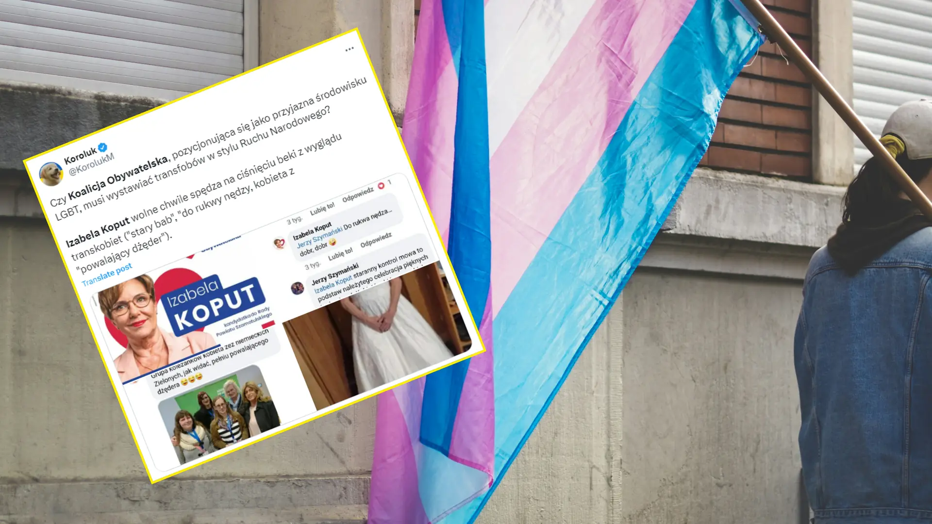 Transfobia kandydatki KO. "Nie powinna znaleźć się na naszych listach"