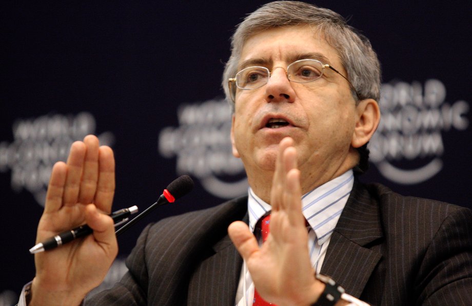 Former Colombian President Cesar Gaviria at the World Economic Forum on Latin America in Rio de Janeiro, April 15, 2009.