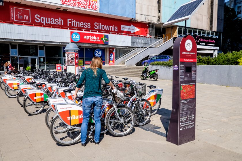 Łódzki Rower Publiczny z migawką 