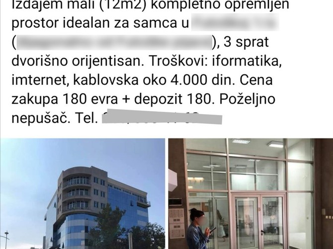Oglas za izdavanje garsonjere začuduio mnoge