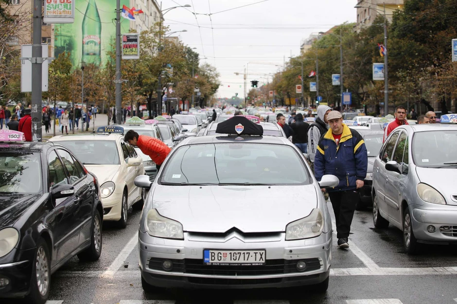 Taksi protest, četvrti dan